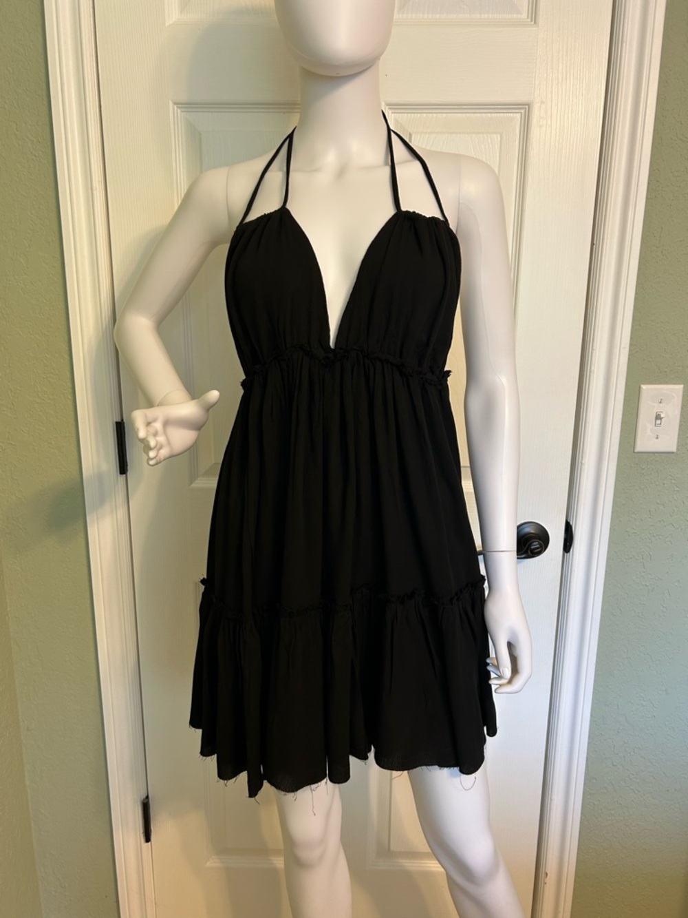 Pink Lily Black Off-Shoulder Mini Dress